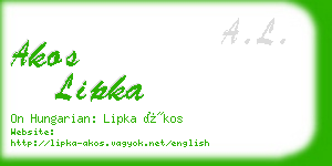 akos lipka business card